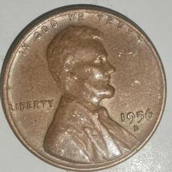 AMERİKA  1956 D    1 CENT  BUĞDAY CENTİ