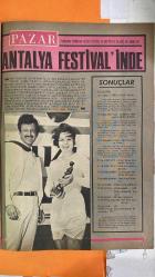 PAZAR MAGAZİN, SİNEMA, FİLM, TİYATRO DERGİSİ - SAYI : 559 10 HAZİRAN 1967 - SELMA GÜNERİ - BELGİN DORUK - ÖZDEMİR BİRSEL - AYDIN BİRSEL - LÜTFÜ GÜNERİ - NERİMAN GÜNERİ - MUALLA ÖZBEK - SEZEN CUMHUR ÖNAL - TURGUT DALAR - VASFİ UÇAROĞLU - FİGEN SAY - MÜFİT İKİZ - METİN - SEMİRAMİS PEKKAN - KEMAL ÖNCÜ BEN ÖLDÜKÇE YAŞARIM - BOZKURTLAR GELİYOR - AŞK RÜYASI ŞARKICILIKTA ŞANSINI DENEYECEK - AYDIN KOYDU - TÜRKİYE SİNEMA GÜZELİ ANTALYA'DA - FİGEN SAY'I BERGAMA'YA GÖTÜRDÜLER - GÜNERİ ŞARKICI OLUYOR - ÖNEMLİ OLAN SEVİLMEK - KIRIK KOLUNA ACIMADAN - SİNEMADAN SAHNEYE - PLATİN SAÇLAR - YEMİN ETTİM TARİHİ FİLMDE OYNAMAM - İĞRENÇ OLAYLAR - ASPENDOS'TA SKANDAL - FESTİVALİN AÇILIŞ KOKTEYLİ - JÜRİ ÜYELERİ AÇIKLANDI - BİR DAHA ANTALYA YOK - HANIMLAR SİZİN İÇİN - YILDIZLAR BİRBİRLERİNİN FALINA BAKIYORLAR - TAM TAKIM - 16 SAYFA