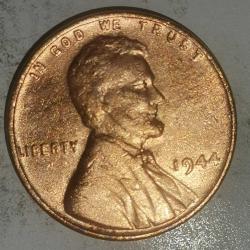 AMERİKA 1944  1 CENT  BUĞDAY CENTİ  ÇİL ALTI