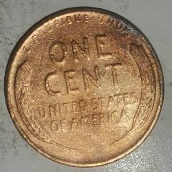 AMERİKA 1944  1 CENT  BUĞDAY CENTİ  ÇİL ALTI