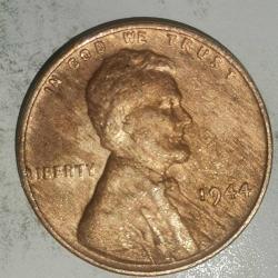 AMERİKA 1944   1 CENT  BUĞDAY CENTİ  ÇİL ALTI