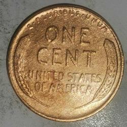 AMERİKA 1944   1 CENT  BUĞDAY CENTİ  ÇİL ALTI