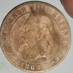 FRANSA 1862 A   10 CENTIMES