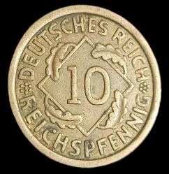 Almanya 1935 F 10 Reichspfennig