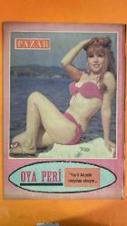 PAZAR MAGAZİN, SİNEMA, FİLM, TİYATRO DERGİSİ - SAYI : 570 26 AĞUSTOS 1967 - OYA PERİ - ZEYNEP AKSU - CÜNEYT ARKIN - NEJAT SAYDAM - REHA YURDAKUL - TURGUT ÖZATAY - SEVDA SEZER - MELİH SERTESEN - MUZAFFER TEMA - ATIF KAPTAN - SUZAN AVES - BİRSEN AYDA - MERİÇ BAĞARAN - SEVİNÇ PEKİN - NATUK BAYTAN - EROL TAŞ - MURAT SOYDAN - YILMAZ KÖKSAL - EKREM GÖKKAYA - GÜLER SÜRER - MENGÜL YEĞİN - PERVİN PAR - HİLAL ESEN - FİKRET HAKAN - KEMAL İNCİ - LOLITA HİLAL ESEN - ALPASLAN'IN FEDAİSİ ALPAGO - ŞEYH ŞAMİL - HACI MURAT - KADINLARDAN BIKTIM - AÇAR FİLM - SANER FİLM - PETERSBURG - MECİDİYEKÖY - AVRUPA - RUS ORDUSU - GENERAL ARGUTİNSKİ - OLGA - NATAGA - IVAN IVANOF - AYŞİM SULTAN - SADİST KADIN YAKUDE - NUR BANA - CARLYE - KUMANDAN KOREAN - NİZAMÜLMÜLK - BARBARELLA - ANJELİK - JAMES BOND - RINGO - KILLING - FLINT - SÜPER WOMAN - SİNEMA GÜZELİ - TAM TAKIM - 16 SAYFA