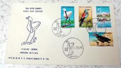 1976 KUşlar ilk gün zarfı FDC