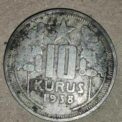 TÜRKİYE  1938  10 KURUŞ