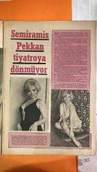 PAZAR MAGAZİN, SİNEMA, FİLM, TİYATRO DERGİSİ - SAYI : 600 22 MART 1968 - SEMİRAMİS PEKKAN - HALDUN DORMEN - GÜLRİZ SURURİ - ENGIN CEZZAR - SEZER GÜVENİRGİL - ÜMİT UTKU - SELDA ALKOR - İZZET GÜNAY - SEMİNE GÜNAY - BİRSEN MENEKŞELİ - NAMI DİLBAZ - YILMAZ GÜNEY - KEMAL AYDAN - MEHMET ASLAN - ATİLLA ERGÜN - NECİP TEKÇE - SAMİ TUNÇ - OSMAN BAĞ - NAZAN ŞORAY - TÜRKAN ŞORAY - MELİHA ŞORAY - RÜÇHAN ADA MARMARA HASAN - İKİNCİ KADIN - HİCRAN GECESİ - MAHPUS - MOR DEFTER - TAPILACAK KADIN - SAMANYOLU - GALATALI MUSTAFA - ÖLÜMSÜZ KADIN - DİŞİ KILLING TÜRK SİNEMASINDA EKONOMİK KRİZ - TİYATROYA DÖNÜŞ KRİZİ - OYUNCU SENDİKALARI - BONO SORUNLARI - PRODÜKTÖRLER CEMİYETİ BALOSU - YEŞİLÇAM'DA BURUN OPERASYONU MODASI - SANATÇI ÖZGÜRLÜĞÜ - TAM TAKIM - 16 SAYFA