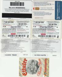 Muhtelif Kart Lotu, Amerikan Telefon Kartları, Betting Kartları ve Bilet Kartı 7 adet