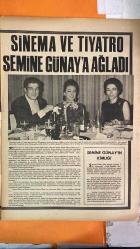 PAZAR MAGAZİN, SİNEMA, FİLM, TİYATRO DERGİSİ - SAYI : 607 10 MAYIS 1968 - İZZET GÜNAY - SEMİNE GÜNAY - HALDUN DORMEN - KAMİL ALTAN - SABAHATTİN KERİMOĞLU - FİKRET HAKAN - YILMAZ GÜNEY - EDİZ HUN - SELDA ALKOR - SEMA ÖZCAN - SÜLEYMAN TURAN - EKREM BORA - TUNÇ ORAL - REHA YURDAKUL - SADRİ ALIŞIK - TÜRKAN ŞORAY DORMEN TİYATROSU - TEŞVİKİYE CAMİİ - ZİNCİRLİKUYU MEZARLIĞI - CERRAHPAŞA HASTANESİ - 1 MAYIS PİKNİĞİ - BEYİN KANAMASI - CENAZE TÖRENİ - TİYATRO CAMİASI - YEŞİLÇAM SANATÇILARI - SES DERGİSİ 20. SAYI SEMİNE GÜNAY’IN VEFATI - İZZET GÜNAY’IN YASTA GEÇEN GÜNLERİ - DORMEN TİYATROSU’NDA VEDA MERASİMİ - TEŞVİKİYE CAMİİ’NDE TOPLU VEDA - ZİNCİRLİKUYU’DA SON YOLCULUK - TİYATRO VE SİNEMA CAMİASININ BÜYÜK KAYBI - HALDUN DORMEN’İN AÇIKLAMASI - SEMİNE GÜNAY’IN SANATÇI KİMLİĞİ - İZZET GÜNAY’IN EŞİNE VEDASI - CENAZEDE GÖZYAŞLARI - SANAT DÜNYASINDA YAS - TAM TAKIM - 16 SAYFA