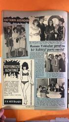 PAZAR MAGAZİN, SİNEMA, FİLM, TİYATRO DERGİSİ - SAYI : 609 24 MAYIS 1968 - MİNE MUTLU - TAMER YİĞİT - TÜRKAN ŞORAY - FATMA GİRİK - FİGEN SAY - CÜNEYT ARKIN - PERVİN PAR - BUKET SOKULLU - TÜLAY ERDENİZ - SUAT YALAZ - GÜLAY ALP - GENCO - İSMET NEDİM - HÜLYA KOÇYİĞİT - SELİM SOYDAN - NİLÜFER KOÇYİĞİT - FERYAL KOÇYİĞİT - GÖKSEL ARSOY - MUZAFFER TEMA - FERİDUN ÇÖLGEÇEN - KARTAL TİBET - AHMET MEKİN - NİHAT ZİYALAN - FELICIA CHIRITA - POPEŞKO GOPO - YILDIRIM GENCER MİNE MUTLU’NUN SOYADI DEĞİŞİKLİĞİ - ESTETİK BURUN OPERASYONU - MİNE ATMACA OLARAK YENİDEN YEŞİLÇAM’A DÖNÜŞ - KERVAN FİLMDE TAMER YİĞİT’LE YENİ FİLM - AİLE SORUMLULUKLARI VE SAHNEYE GEÇİŞ PLANLARI - KAYBEDİLEN FİLMLER: ABBASİ SULTAN VE KÖROĞLU - FİGEN SAY’IN İZMİR DÖNÜŞÜYLE DEĞİŞEN YAŞAMI - BURUN OPERASYONU VE CHEVROLET ARABA - YENİ EV VE MODA YATIRIMLARI - FİGEN SAY’IN ZENGİNLEŞME SÖYLENTİLERİ - AKVARYUM KULÜBÜ’NDE BOĞAZ GECELERİ - ESTETİK OPERASYON GEÇİREN SANATÇILAR: MİNE MUTLU VE CÜNEYT ARKIN - ROMEN SİNEMA - TAM TAKIM - 16 SAYFA