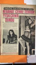 PAZAR MAGAZİN, SİNEMA, FİLM, TİYATRO DERGİSİ - SAYI : 612 14 HAZİRAN 1968 - NEBAHAT ÇEHRE - YILMAZ GÜNEY - İZZET GÜNAY - SIRRI GÜLTEKİN - METİN ERKSAN - SELDA ALKOR - GÜLGÜN OK - SEVİM ÇAĞLAYAN - SELMA GÜNERİ - NERİMAN GÜNERİ - MEMDUH ÜN - KADRİ YURDATAP - ORHAN ELMAS - MUSTAFA YILMAZ - BELGİN DORUK - FARUK KENÇ - ELKE - REFİK KEMAL ARDUMAN - IVON ARDUMAN - DR. ALYANAK - AHMET ÜSTEL - MELİH ALTINIŞIK - ORHAN ÇAĞMAN - LEON SASON - JULES JENGERS - ZEKİ MÜREN - AJDA PEKKAN - PERİ HAT - SERMAN KÖKSAL - SEZER GAVİR - PERVİN PAR - FIGEN SAY - ZÜBEYDE AKSU - YILMAZ DURU - TÜRKAN DURU - İRFAN ATASOY - HAYDAR TURAN ÇİRKİN KRAL AFFETMEZ - KAÇAK - İNCE CUMAALİ - ÖLÜM TARLASI - VESİKALI YARİM - SON GECE - KURBANLIK KATİL - ZİLLİ NAZİFE - ALTIN BIÇAKLAR - ASILACAK ADAM NEBAHAT ÇEHRE’NİN YEŞİLÇAM’A DÖNÜŞÜ - YILMAZ GÜNEY’LE AYRILIK SONRASI MEKTUPLAŞMA - MASUM KIZ ROLLERİNE DÖNÜŞ KARARI - GAZİNO TEKLİFLERİNE RET - KAÇAK FİLMİNDE İZZET GÜNAY’LA BAŞROL - ANTALYA FİLM FESTİVALİ’NDE - TAM TAKIM - 16 SAYFA