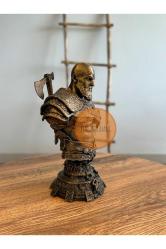 Kratos Büst 20 Cm God Of War Playstation Gamer Hediyelik Figür Gold Eskitme Xbox