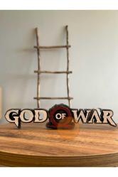 God Of War Kratos Playstation Gamer Oyuncu Logo 20 Cm Masa Süsü Dekoratif Hediyelik Ürün