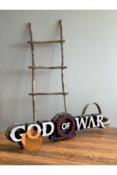 God Of War Kratos Playstation Gamer Oyuncu Logo 20 Cm Masa Süsü Dekoratif Hediyelik Ürün