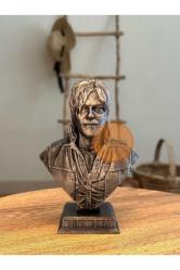 Darly Dixon Büst The Walking Dead Dizi Norman Reedus Eskitme Renk 12 Cm