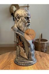 Kratos God Of War Büst Figür 25 Cm Eskitme Renk