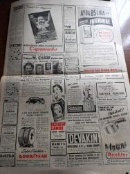 Cumhuriyet Gazetesi - 23 Eylül 1949 - balkanlarda yeni çatlaklar Cumhuriyet Başmakale - seçim tasarısı ilmi heyetin tebliği - Almanlar avusturya'yı yeniden istiyorlar - Birleşmiş Milletler toplantısında Ortadoğu ve Çin meseleleri görüşüldü - İngiliz parlamentosu toplantıya çağrıldı - londradan gelen ilk resimler sterlin'in düşürüldüğünü Radyo ile bildiren Maliye Bakanı Cripps - halk tipi yeni yolcu gemileri satın alınacak - ulaştırma bakanı Kemal satır ve denizyolları umum müdürü basın temsilcileriyle fotoğraf - 4 yıla çıkarılan lise programları tespit edildi - Macaristan'da Rajk hakkındaki karar cumartesi günü veriliyor fotoğraf - Üçüncü dünya harbinin ilk askeri planı - Ahlat yarışı Yazan İsmail Habip Sevük - donanma günü hazırlığı - elde kalır eğri yay yazan Burhan Felek - Otel Deniz Park Yeşilköy bugün açılıyor - Yapı ve Kredi bankası'nın yıldönümü fotoğraf - Turgut Reis yazan Halikarnas Balıkçısı yazı dizisi - Hasan kolonyası - Zehra bilir ve İsmail Dümbüllü Çakır gazinosu'nda