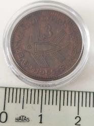 KIBRIS (CYPRUS) 1955 ÜÇ 3 MİLS BRONZ ORİJİNAL MADENİ PARASI NADİR 3SSS1R1