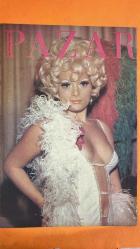 PAZAR MAGAZİN, SİNEMA, FİLM, TİYATRO DERGİSİ - SAYI : 633 8 KASIM 1968 - GÜLSÜM KAMU - CİHANGİR GAFFARİ - ORHAN BORAN - GÖNÜL YAZAR - ZEKİ MÜREN - ZÜHAL ÜSTÜNTAŞ - CENK ER - BELGİN DORUK - BEDİA MUVAHHİT - SAZİYE MORAL - ÜLKÜ ERAKALIN - MANASİ FİLMERİDİS - MELTEM METE - NEBAHAT ÇEHRE - TANJU KOREL - SÜHA DOĞAN - DEV ADAM - ANJELİK DELİ İBRAHİM - HALDUN DORMEN - SEMİRAMİS PEKKAN - TONY DALLARA - KÖŞK GAZİNOSU - AJDA PEKKAN - KERVANSARAY - KARTAL TİBET - ALTAN ERBULAK - ALİ ÇAKUŞ - HALİME ORKESTRASI - VİSKİ A GOGO - HİSAR FİLM - KATİ - HALDUN DORMEN TİYATROSU - KERVAN PLAK - COLUMBIA - ODEON - MAXİM - YILDIZ PARKI - ZEKİ MÜREN - GIDIKLAMA CANCAĞZIM - SADRİ ALIŞIK - SEVDA FERDAĞ - HASAN CEYLAN - ALTAN GÜNBAY - ZÜBEYDE KAMİL HASTANESİ - FEYZİ TUNA - BİRSEN KAYA - IŞIK TOROMAN - KURŞUNLA SELAMLAR - MANDRAKE KİLLİNGE KARŞI - BAYTEKİN FEZADA ÇARPIŞANLAR - MALKOÇOĞLU AKINCILAR GELİYOR - KÜÇÜK HANIMEFENDİ - SAMANYOLU - HACI BEKTAŞ VELİ - KAMALI ZEYBEK - ÇAKIRCALIYA KARŞI  - TAM TAKIM - 16 SAYFA