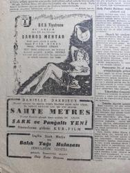 Cumhuriyet Gazetesi - 3 Aralık 1946 - seçim kanununa dair yazan Nadir Nadi Başmakale - Londra Yunan ordusunu takviyeye karar verdi - üçüncü Milli Eğitim şurası toplandı - Milli Eğitim Bakanı Reşat Şemsettin Sirer fotoğraf - Feridun Cemal Erkin Dün Amman'a vardı - 7 Eylül kararları ve gümrük resimleri - Başbakan Recep Peker'in izmitlilere hitabesi fotoğraf - Cemal Nadir Karikatür - cepheye giden Yunan Kuvvetleri fotoğraf - Eski meclisi mebusan reisi Halil Menteşe'nin hatıraları yazı dizisi - sahte metre filmi şark ve pangaltı sinemasında - şehir dram tiyatrosunda ağlayan kız yazan Reşat Nuri Güntekin -  Yavuz Sultan Selim ağlıyor yazan Feridun Fazıl Tülbentçi yazı dizisi - Haşmet Orbay hakkındaki kararın esbabı mucizesi - Türk oyunları festivali - silahsızlama meselesinin asıl temeli yazan Ömer Rıza Doğrul - bugünkü radyo programı - Bulmaca - Borsa - İstanbul Belediyesi Şehir Tiyatroları Komedi Kısmında Ceza Kanunu - limanımıza gelen ve giden vapurlar - morina balık yağı