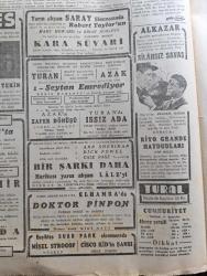 Cumhuriyet Gazetesi - 24 Şubat 1943 - Milli Şef İsmet İnönü'nün beyannamesi - Milli Şef diyorlar ki Milletler ailesi içinde kimseye düşmanlığı olmayan bir millet sıfatıyla menfaatlerimiz emniyette bulundurarak yaşamak için elimizden geleni yapacağız - Cumhuriyet Halk Partisi namzetleri 35 vilayetimizde - Refik AhmetSevengil Sadi Irmak Cemal Bardakçı Yavuz Abadan Server Kamil Tokgöz fotoğraf - Kızılordu'nun yaptığı büyük kış taarruzu - geçen yıl Alman taarruzu sırasında Alman zırhlı kıtaları bir Rus kasabasına girerlerken fotoğraf - Varlık Vergisi ödemedikleri için aşkale'de kampa götürülenler  Yusfaki Tuzaloğlu Nobar Peştemalcı Agop Akşahin Abraham Abuvaf İzak Karmano Bension Kamhi - Talatpaşa'ya dair Hatıralar - şeytan emrediyor filmi Turan ve Azak sinemasında - Asya Yıldızı filmi milli ve Alemdar sinemasında - stalin'in günlük emri - merhum Talat Paşa'nın cesedi merasimle defnedilecek - Konya mebus adayı Ahmet Faik Abasıyanık - Muğla mebus adayı Yunus Nadi Abalıoğlu