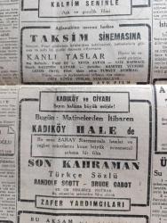 Cumhuriyet Gazetesi - 22 Aralık 1948 - Dışişleri bakanımızın beyanatı yazan Abidin Daver Başmakale - Macar elçisi Gulaşy hükümetimize iltica etti - CHP meclis grubunda Dün kopan fırtına - hadiseye Hüseyin Cahit Yalçın'ın ulus'ta çıkan bir başyazısı sebep oldu - Hamdullah Suphi Tanrıöver'in düştüğü yanlışlık - Beykoz futbol takımı Yunanistan'a gidiyor - af kanunu faydalı mı yoksa zararlı mıdır - İstanbul vapuru ile gelen eşyaların satıldığı yer fotoğraf - Doktor Lütfi Kırdar iyileşti fotoğraf - şehrazatın doğuşu Çemberlitaş sinemasında - Hitler ile hesaplaşma yazan Dr Schact yazı dizisi - Türkçe'nin zenginliği ve fakirliği Yazan İsmail habip Sevük - verem mücadelesi yazan Burhan Felek - prenses Elizabeth'in oğlu prens Charles sünnet edildi - canavar tohumu filmi Alemdar ve milli sinemada - kanlı taşlar filmi başrolde Vahi öz Nevin Aypar Aziz basmacı Taksim sinemasında - parker 51 dolmakalem - Gillette traş bıçağı - bugünkü radyo programı - Halda yazı makinesi - Philips bisikletleri