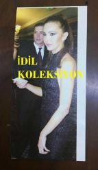 HANDE ATAİZİ'NİN DERGİDEN KESİLME FOTOĞRAFI - 16 x 8 cm EBADINDA