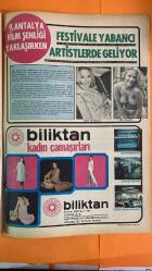 PAZAR MAGAZİN, SİNEMA, FİLM, TİYATRO DERGİSİ - SAYI : 817 19 MAYIS 1972 - AHMET MEKİN - ERDO VATAN - SEMİH EVİN - MEHMET KARAHAFIZ - ŞAHİN FİLM - ÖLÜM KANUNU - DENİZ ERKANAT - MİNE SUN - GÜLGÜN ERDEM - BRIGITTE BARDOT - KAYAHAN ARIKAN - CAKA FİLM - BAYAN ŞEHVET HERYERDE DEHŞET - YAŞAR GÜÇLÜ - NESRİN KAPTAN - SAMİ HAZİNSES - NECİP TEKÇE - CÜNEYT ALGÜL - ALEV ALGÜL - MİNE MUTLU - EMİNE MÜNİRE ÖZMUTLU - REGAT NURİ GÜNTEKİN - ÇALIKUŞU - EKREM BORA - ANTHONY QUINN - TÜRKAN ŞORAY - CLAUDIA CARDINALE - ERTEM EĞİLMEZ - WILLIAM WYLER - GÖNÜL YAZAR - MİNE SOLEY - MUALLA OMAY - FEYZI TUNA - EKTA FİLM - ARİF KESKİNER - BELA MUSTAFA - TAMER YİĞİT - 9. ANTALYA FİLM ŞENLİĞİ - ALİKİ VUYUKLAKİ - ZOİ LASKARİ - PARİS - TAM TAKIM - 16 SAYFA