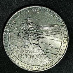 AMERİKA  2005  P  5 CENT  HATIRA Lewis ve Clark Expedition'ın 200. Yıldönümü - Okyanus Manzarası