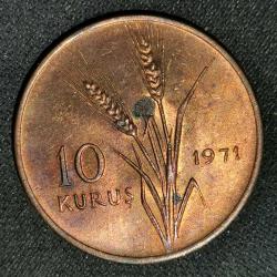 TÜRKİYE  1971  10 KURUŞ