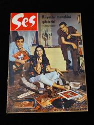 Ses Dergisi -26 Eylül 1964- Tülay German - Tanju Okan - Erol Büyükburç, Göksel Arsoy, Michelangelo Antonioni - Kızıl Çöl, Balkan Melodileri Festivali, Sevim Tanürek, Kent Oyuncuları - Üç Kuruşluk Opera, Alain Delon
