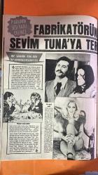 PAZAR MAGAZİN, SİNEMA, FİLM, TİYATRO DERGİSİ - SAYI : 864 13 NİSAN 1973 - FERI CANSEL - ZÜMRÜT CANSEL - TAMER YİĞİT - SEVİM TUNA - RUKİYE BAYRAK - NİLÜFER KOÇYİĞİT - HÜLYA KOÇYİĞİT - SELİM SOYDAN - DEMİR KARAHAN - CANAN URAL - EKREM BORA - YAŞAR ÖZEL - TURHAN GÖKBAKAN - ARMAN MINERYAN - SİLVİYA KARME - NAZAN ŞORAY - SEYHAN GÜMÜŞ - BELGİN DORUK - FİKRET HAKAN - NEJE CAN PAŞMAK - ELİF HAKAN - LÂLE SAN - SEMİRAMİS - HÜMEYRA - NAZAN ŞORAY - BARIŞ MANÇO - GÜL TENER - KLAUS KINSKI BAŞLIKLAR : HER ŞEY ZÜMRÜT İÇİN - 400 BİN LİRALIK KAT - FERI CANSEL'İN SERVETİ - LOLITA 20 YAŞINDA - NİLÜFER KOÇYİĞİT'İN DOĞUM GÜNÜ - TAMER YİĞİT'İN İKİLİ OYUNU - SEVİM TUNA'NIN AÇIKLAMASI - YILDIRIM NİKAHI - MİLYONER KIZLA EVLİLİK - TAMER YİĞİT'İN BUNALIMI - BELGİN DORUK'UN ŞARKICILIĞA GEÇİŞİ - FİKRET HAKAN'IN EVLİLİKLERİ - NAZAN ŞORAY'IN YALNIZLIĞI - SEYHAN GÜMÜŞ'ÜN YÜKSELİŞİ - VAMP KADIN ROLLERİ - HALHAL EFSANESİ - NAZAN ŞORAY'IN BÜYÜK AŞKLARI - STERİL SEVDA - ZOR ERKEKLER - FERI CANSEL'İN - TAM TAKIM - 16 SAYFA