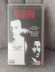 PHİLADELPHİA VHS KASET. TOM HANKS VE DENZEL WASHİNGTON. ORJİNAL YURTDIŞI BASKI.  TÜRKİYE'DE TEK SATIŞ OLABİLİR.  KOLEKSİYONLUK KONDİSYON YÜKSEK