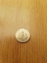 Five 5 Pence Yeni İngiltere England Parası 1990 Madeni Para