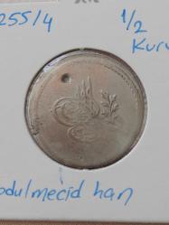Abdülmecid 1255/4 11/2 60 para gümüş