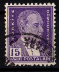 1950-1951 Beşinci ATATÜRK Serisi 15 Kuruş (tp0143)