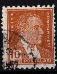 1950-1951 Beşinci ATATÜRK Serisi 10 Kuruş (tp0147)