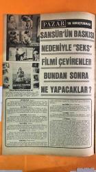 PAZAR MAGAZİN, SİNEMA, FİLM, TİYATRO DERGİSİ - SAYI : 1015 - TÜRKAN ŞORAY - MELİH GÜLGEN - MİNE MUTLU - FERİ CANSEL - ALİ POYRAZOĞLU - NAZMİ ÖZER - BAD CAMAN - METE INSELEL - NECDET ERDUR - ARZU OKAY - HALDUN SİMAVİ - SAMET KOÇYİĞİT - MUSTAFA TUNCA AKSOY - MARGIT SELLY - NAMİ DİLBAZ - GÜNDÜZ AKAR - CÜNEYT ARKIN YEŞİLÇAM'DA GİZLİ İLİŞKİLER - NECLA TOPSÜMER - TURGUT ÖZGÜDEN - MERAL ÖZGÜDEN - HAKKI KOYÇİÇ - MÜJGAN KOYÇİÇ - AYHAN ÖZGÜN - SAMİ KOCAYAS - HALİT VURAL - MUSTAFA PAKOĞLU - MİNE HANIM - RUJEN BOY - GUL TAN - İSMAİL SEYBAN - NURİ SESİGÜZEL - SABU - MENEKŞE - ERGUN RONA - FARUK YENER - MUAZZEZ HANIM - HERTA GEYER - FRIEDRICH GEYER - RÜŞTÜ DEMİRCİ - HURİ SAPAN - FÜSUN ÖNAL - SELDA - MELEK GÖRGÜN - EMEL SAYIN - YUSUF SEZER - NAZAN ŞORAY - FATMA BELGEN - OYA PERİ - YILMAZ ATADENİZ - ÜNSAL EMRE - KUZEY VARGIN - ROMINA TERRY - ÜLKÜ ERAKALIN - TAM TAKIM - 18 SAYFA