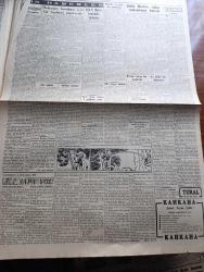 Cumhuriyet Gazetesi - 2 Şubat 1950 - ne hürriyeti yazan Nadir Nadi Başmakale - hidrojen bombası için 5 devlet arasında bir toplantı yapılacak - meclis tüm kiraları serbest bırakmadı - Yaşar Doğu Pakistan Büyükelçisi bir arada fotoğraf - Yaşar Doğu üst üste 4 pehlivanı yendi - Türkiye Dışişleri Bakanı Necmettin Sadak Marshall planı idarecisi hoffman'la görüştü - gelir vergisi tatbikatı - Missouri zırhlısı dün yüzdürüldü fotoğraf - ilk meclisi mebusan reisi Ahmet Rıza Beyin hatıraları yazı dizisi - Rommel'in esrarı yazı dizisi - tabanca yazan Burhan Felek - Ölüme Doğru yazan Agatha Christie yazı dizisi - 5 parmaklı canavar filmi bu akşam Lale sinemasında - uçuruma doğru filmi şarkılar Safiye Ayla Taksim sinemasında - Muzaffer Tema - Çevrenkov Bulgar başbakanı oldu - İstanbul Ankara Radyosu programı - İstanbul belediyesi şehir tiyatroları dram kısmında tebeşir dairesi komedi kısmında Kayseri gülleri - Odeon mağazaları - Golden Çikletleri - sürpriz gömlekleri -Devletin 2 milyar kusur borcu