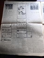 Cumhuriyet Gazetesi - 2 Şubat 1950 - ne hürriyeti yazan Nadir Nadi Başmakale - hidrojen bombası için 5 devlet arasında bir toplantı yapılacak - meclis tüm kiraları serbest bırakmadı - Yaşar Doğu Pakistan Büyükelçisi bir arada fotoğraf - Yaşar Doğu üst üste 4 pehlivanı yendi - Türkiye Dışişleri Bakanı Necmettin Sadak Marshall planı idarecisi hoffman'la görüştü - gelir vergisi tatbikatı - Missouri zırhlısı dün yüzdürüldü fotoğraf - ilk meclisi mebusan reisi Ahmet Rıza Beyin hatıraları yazı dizisi - Rommel'in esrarı yazı dizisi - tabanca yazan Burhan Felek - Ölüme Doğru yazan Agatha Christie yazı dizisi - 5 parmaklı canavar filmi bu akşam Lale sinemasında - uçuruma doğru filmi şarkılar Safiye Ayla Taksim sinemasında - Muzaffer Tema - Çevrenkov Bulgar başbakanı oldu - İstanbul Ankara Radyosu programı - İstanbul belediyesi şehir tiyatroları dram kısmında tebeşir dairesi komedi kısmında Kayseri gülleri - Odeon mağazaları - Golden Çikletleri - sürpriz gömlekleri -Devletin 2 milyar kusur borcu