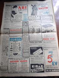 Cumhuriyet Gazetesi - 2 Şubat 1950 - ne hürriyeti yazan Nadir Nadi Başmakale - hidrojen bombası için 5 devlet arasında bir toplantı yapılacak - meclis tüm kiraları serbest bırakmadı - Yaşar Doğu Pakistan Büyükelçisi bir arada fotoğraf - Yaşar Doğu üst üste 4 pehlivanı yendi - Türkiye Dışişleri Bakanı Necmettin Sadak Marshall planı idarecisi hoffman'la görüştü - gelir vergisi tatbikatı - Missouri zırhlısı dün yüzdürüldü fotoğraf - ilk meclisi mebusan reisi Ahmet Rıza Beyin hatıraları yazı dizisi - Rommel'in esrarı yazı dizisi - tabanca yazan Burhan Felek - Ölüme Doğru yazan Agatha Christie yazı dizisi - 5 parmaklı canavar filmi bu akşam Lale sinemasında - uçuruma doğru filmi şarkılar Safiye Ayla Taksim sinemasında - Muzaffer Tema - Çevrenkov Bulgar başbakanı oldu - İstanbul Ankara Radyosu programı - İstanbul belediyesi şehir tiyatroları dram kısmında tebeşir dairesi komedi kısmında Kayseri gülleri - Odeon mağazaları - Golden Çikletleri - sürpriz gömlekleri -Devletin 2 milyar kusur borcu