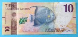 CURAÇOA SINT MAARTEN=2025   10 Gulden   P-1   ÇİL'