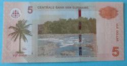 SURİNAN=2020  5 Dolar  P-162c   ÇİL'