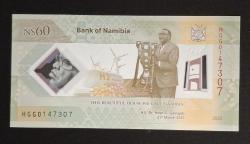 Namibya 60 Dolar 2025 ÇİL POLİMER HATIRA KAĞIT PARA