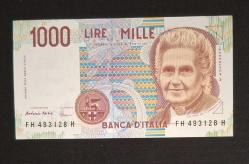 İtalya 1000 Lire 1990 ÇİL KAĞIT PARA