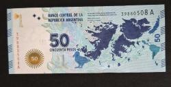 Arjantin 50 Pesos ÇİL KAĞIT PARA