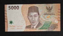 Endonezya 5000 Rupiah 2022 ÇİL KAĞIT PARA
