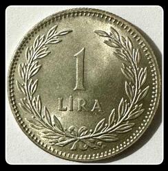 1948 - 1 LİRA (T.C Ters) Gümüş (7.50 Gr./ Ag 600 Ayar) TCM948