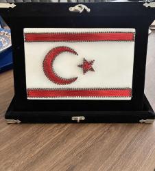 Ay yıldız Türk bayrağı Filografi plaket